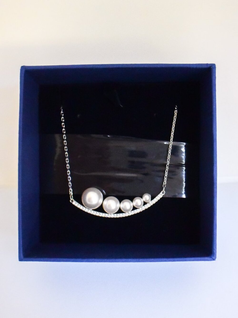 *Swarovski* Crystal & Pearl Fundamental Necklace - #5274299 - NEW! - (rv: $99!)